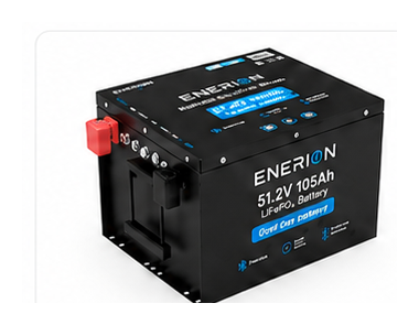 ENERION 51.2V 105Ah LiFePO4 golf cart battery